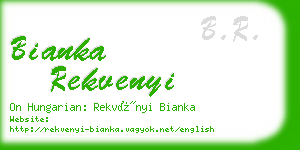 bianka rekvenyi business card